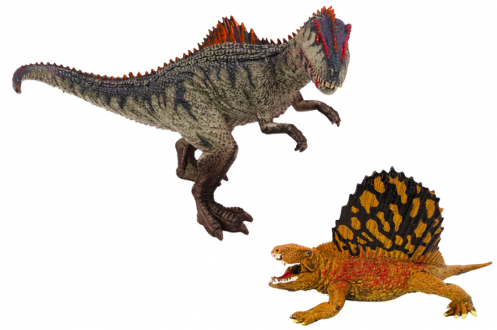Figurine Dinozauri Dimetrodon și Allosaurus, Set 2 Bucăți [2]