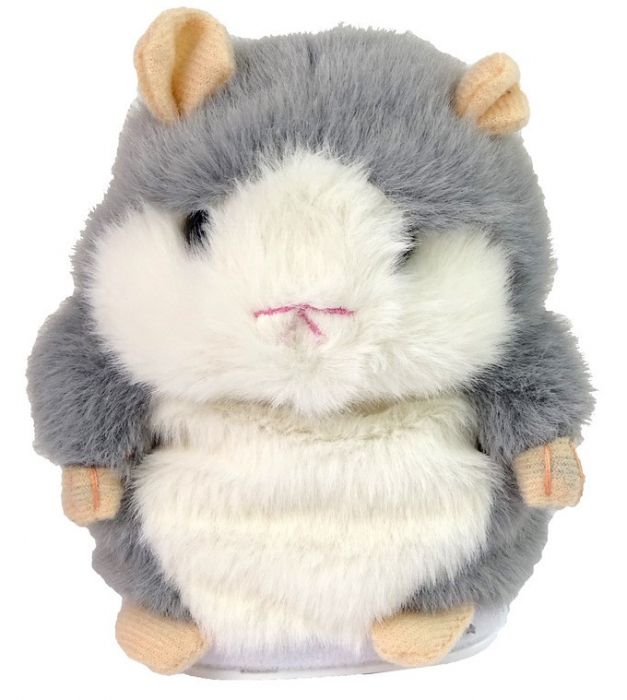 Hamster maro de pluș interactiv care repetă cuvinte [3]