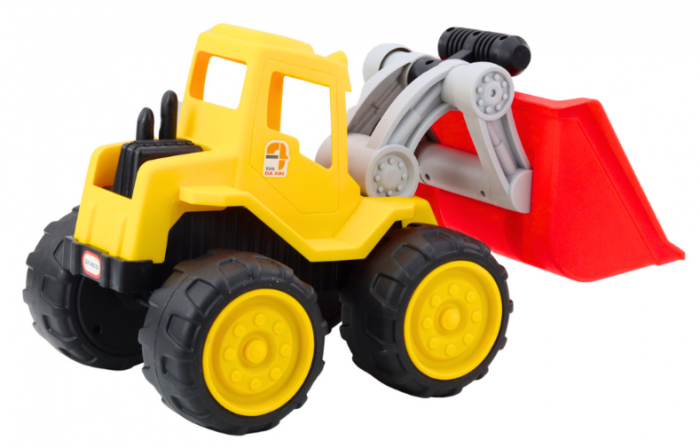 Încărcător cu Braț Posterior pentru Copii - Vehicul de Construcție cu Nisip, Galben [3]