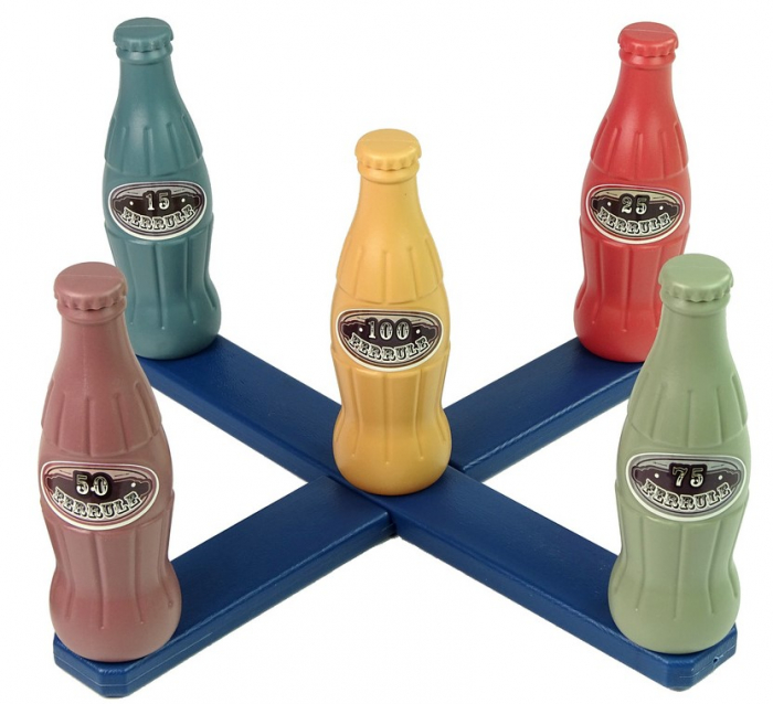 Joc de îndemânare – Aruncarea inelelor pe sticle cu punctaj [4]