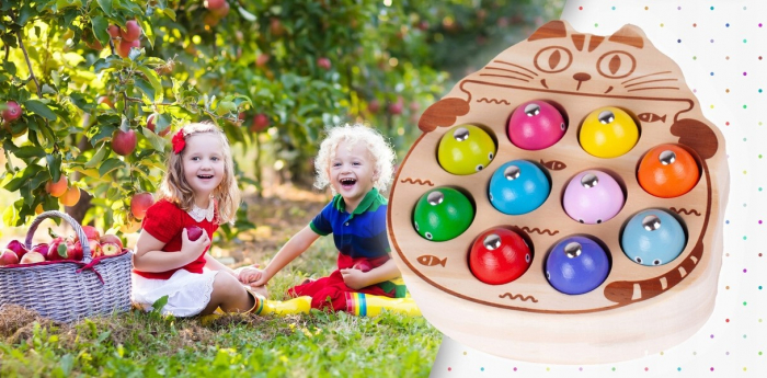 Joc de îndemânare din lemn – Pescuit magnetic „Pisicuță” [3]