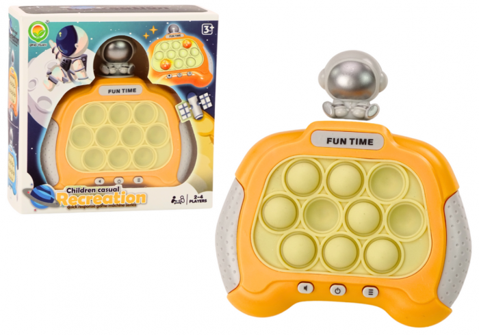 Joc senzorial Pop-It Consolă Spațială cu lumini și sunete, galben [2]