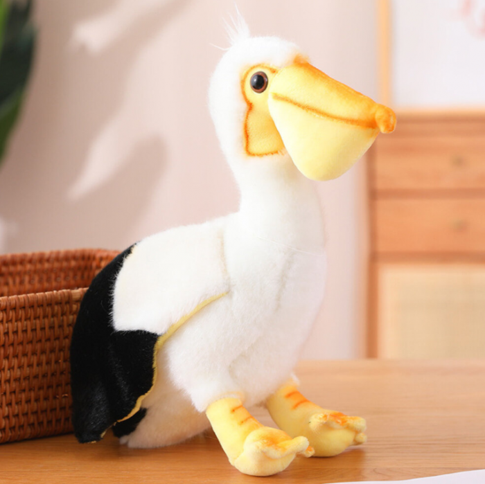 Jucărie de Plus Pelican – Mascotă Drăgălașă, Moale și Pufoasă, 24 cm [1]