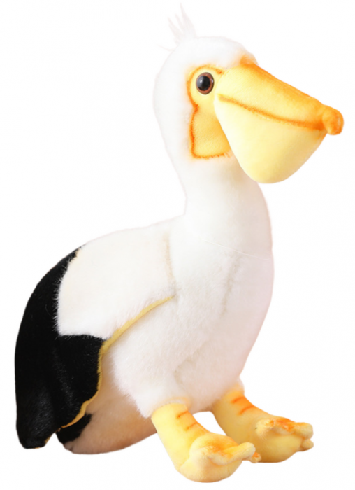 Jucărie de Plus Pelican – Mascotă Drăgălașă, Moale și Pufoasă, 24 cm [4]