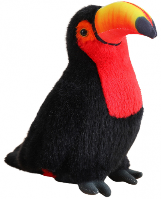 Jucărie de Pluș Toucan Roșu, 30 cm – Mascotă Moale și Îmbrățișabilă [4]