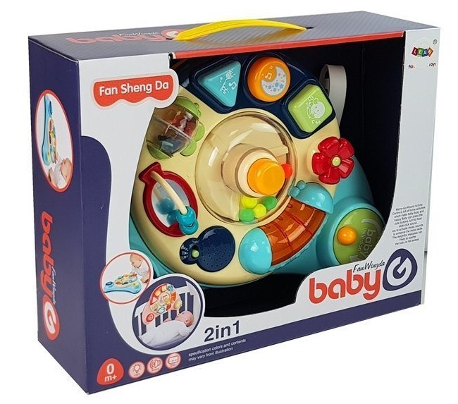 Jucărie Interactivă pentru Bebe – Panou Muzical cu Animale, Albastru [4]