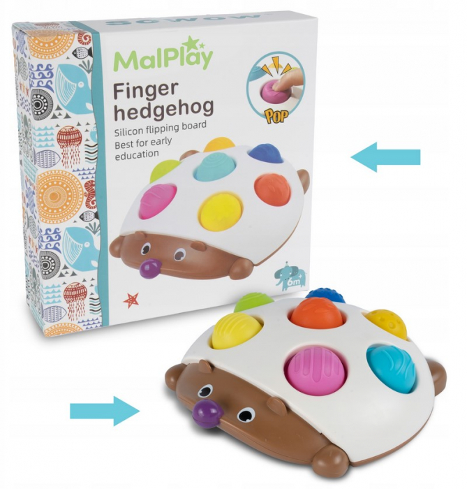 Jucărie senzorială antistres – Arici colorat Pop It [7]