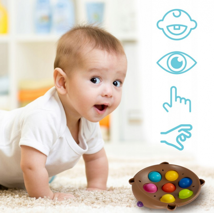 Jucărie senzorială antistres – Arici colorat Pop It [3]