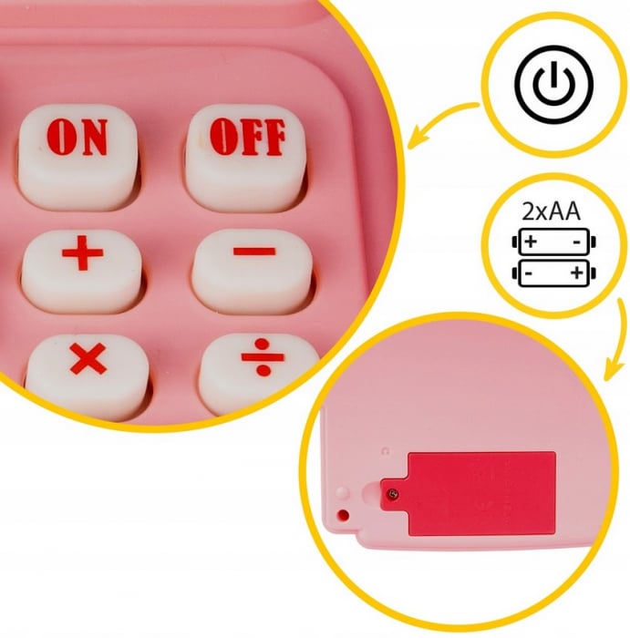 Kasa de Jucărie „Fun Cash” Roz – Set Interactiv pentru Fetițe și Băieți [5]