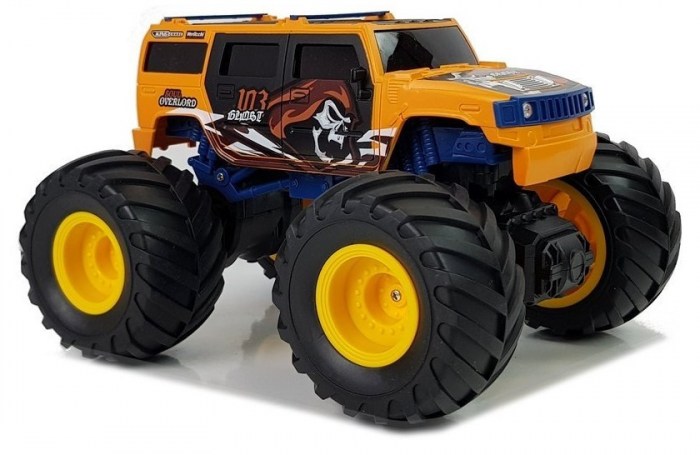 Mașină cu roți uriașe Bigfoot, telecomandă 2.4G, scară 1:18, galbenă [3]