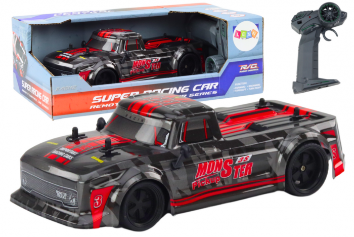 Mașină cu Telecomandă Pick-Up 1:18 Roți de Cauciuc Roșie [1]