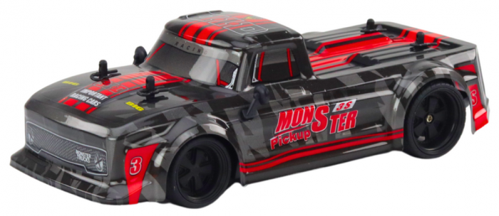 Mașină cu Telecomandă Pick-Up 1:18 Roți de Cauciuc Roșie [2]