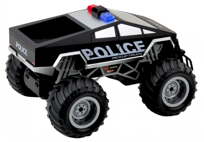 Mașină de poliție off-road RC, telecomandată, neagră, scară 1:16 [3]