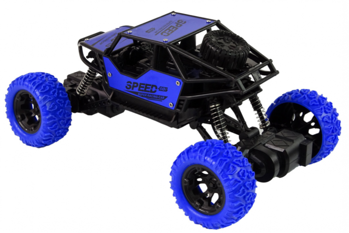 Mașină de teren cu telecomandă R/C 1:18 albastră [3]