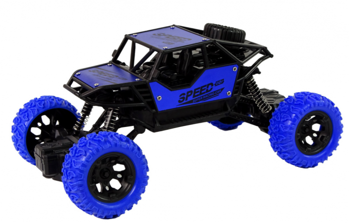 Mașină de teren cu telecomandă R/C 1:18 albastră [2]
