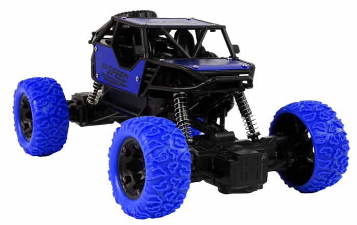Mașină de teren cu telecomandă R/C 1:18 albastră [6]