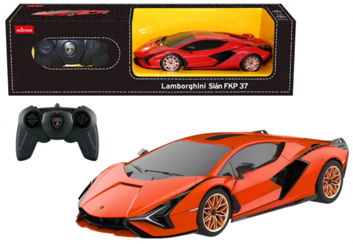 Mașină RC 1:24 Rastar Lamborghini Sian – Portocaliu [1]