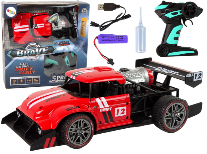 Mașină sport cu telecomandă R/C 1:16 roșie. [1]