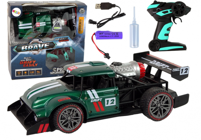 Mașină Sport cu Telecomandă R/C 1:16 Verde [1]