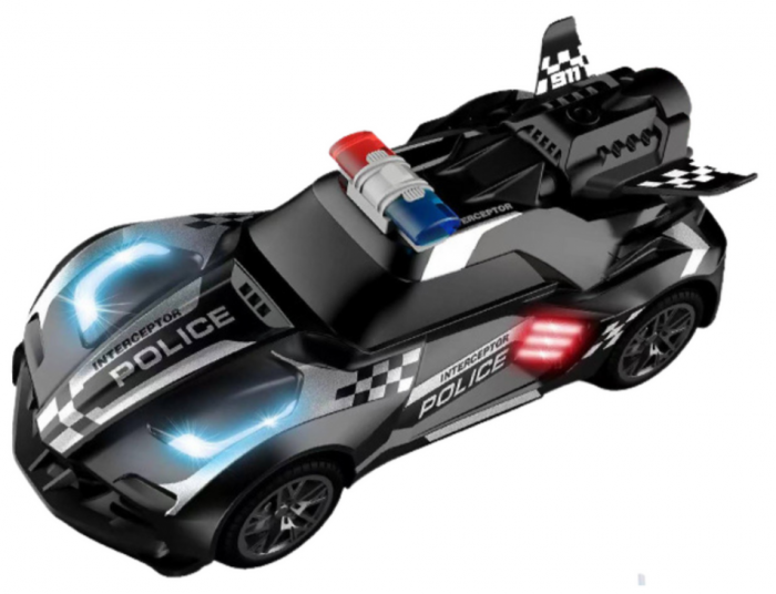 Mașină Sport Poliție Telecomandă R/C Neagră [4]
