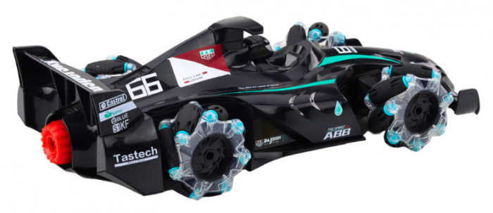 Mașină sport RC cu telecomandă, efect de fum, 2.4G, neagră [3]