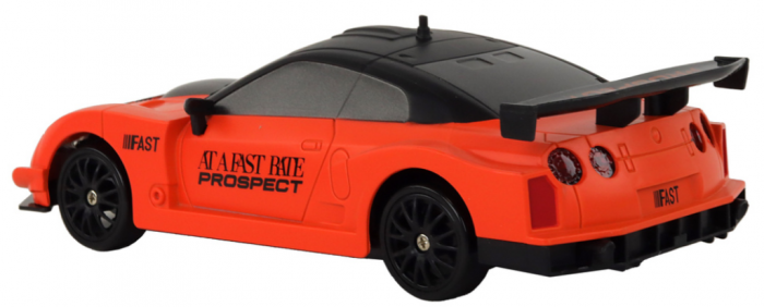 Mașină Sport Telecomandată R/C 1:24 Portocalie cu Roți Interchangeabile [3]