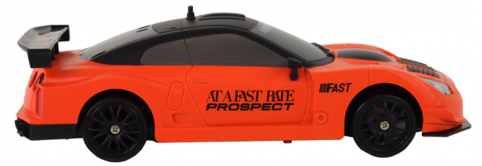Mașină Sport Telecomandată R/C 1:24 Portocalie cu Roți Interchangeabile [4]
