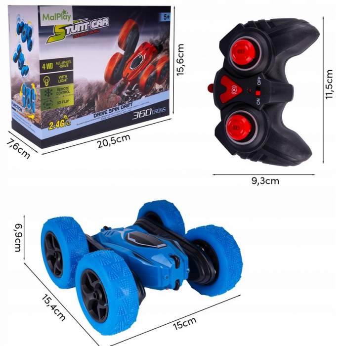 Mașină Twister 360° – Acrobat Radiocomandat cu LED [3]