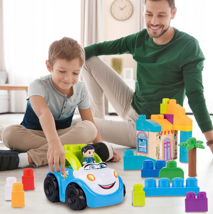 Mașinuță cu 40 de blocuri mari – Set educativ pentru copii [4]