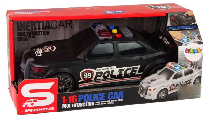 Mașinuță de Poliție Neagră cu Lumini și Sunete [5]