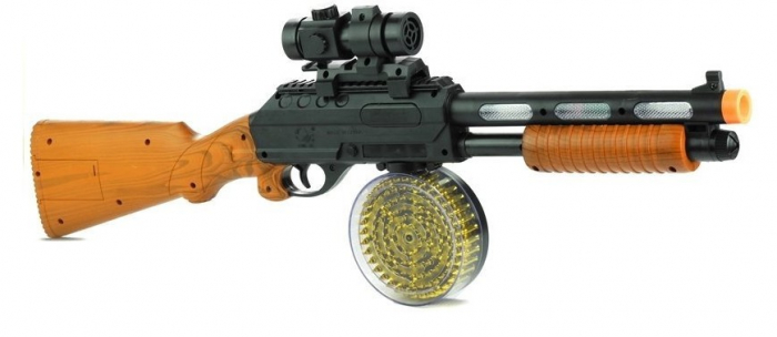 Mitralieră Jucărie AK 868-1 cu Lumini și Sunete – 60 cm [4]