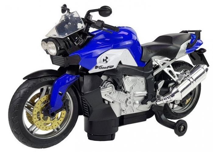 Motocicletă albastră alimentată cu baterii [2]