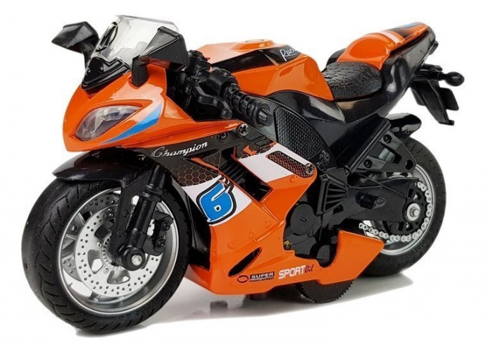 Motocicletă Sport cu Sunete 1:14 Portocaliu [2]