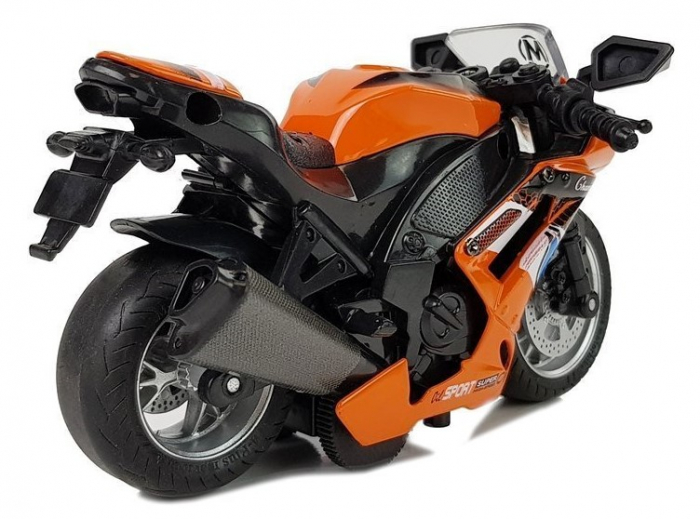 Motocicletă Sport cu Sunete 1:14 Portocaliu [3]