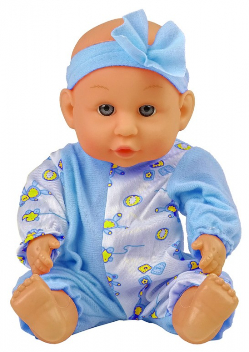 Păpușă Albastra pentru Copii cu Olita, Care Bea și Face Pipi – 24 cm [2]