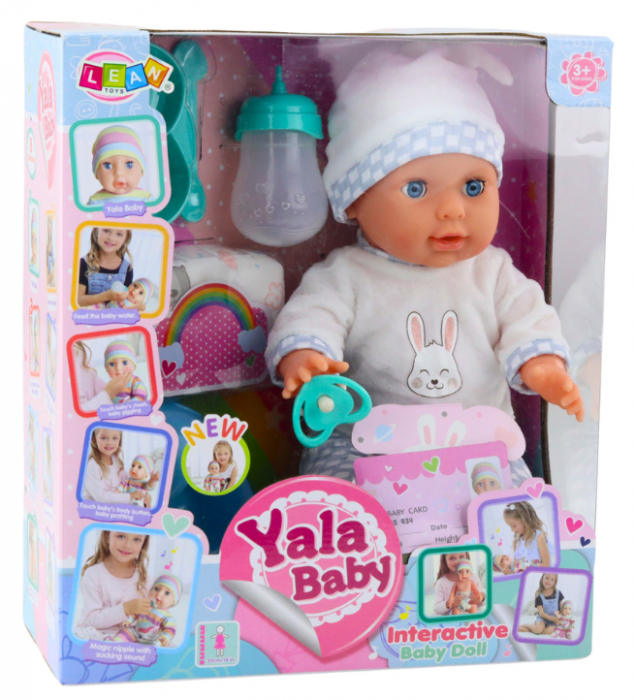 Păpușă bebeluș care face pipi, cu accesorii și sunete, 35 cm [2]