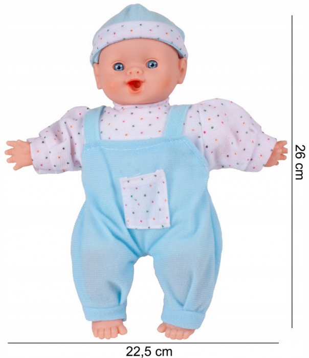Păpușă bebeluș cu suzetă – 1 buc., modele și culori variate [6]