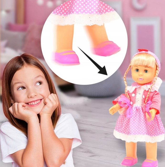 Păpușă interactivă Belinda – merge, vorbește și cântă – 42 cm, păr blond [9]