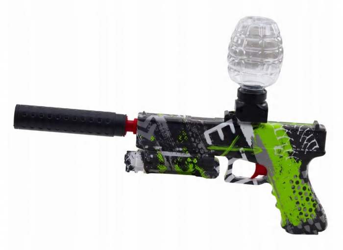 Pistol 2în1 pentru bile gel și săgeți din spumă cu apă [2]