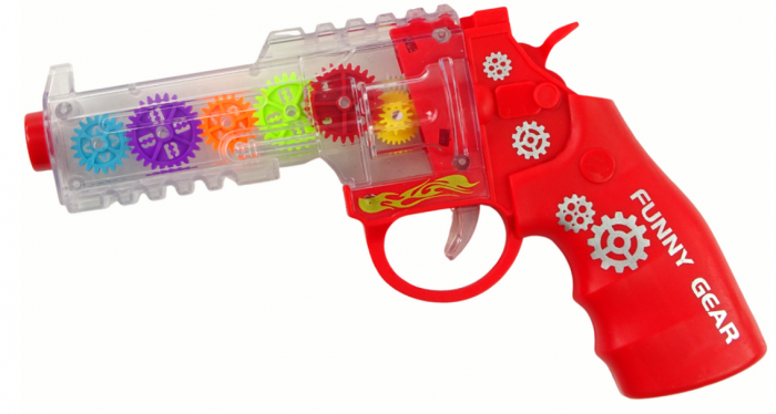 Pistol Colorat cu Lumini și Sunete – Ton Roșu [1]