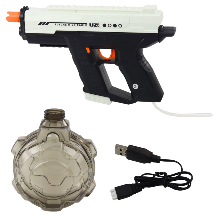 Pistol cu apă electric automat 10 m, negru-alb, 800 ml [4]