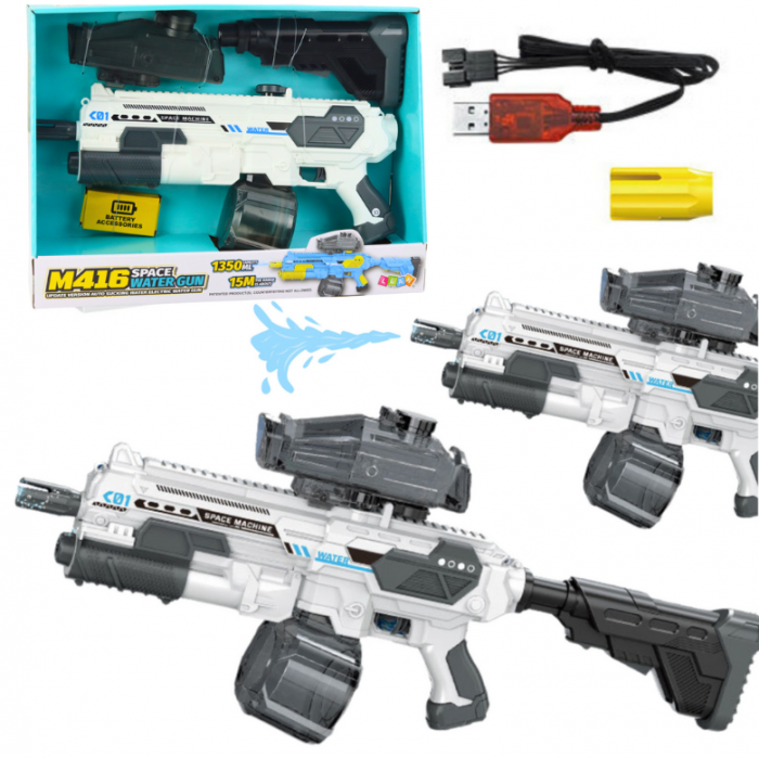 Pistol cu apă electric spațial M16, capacitate 1350 ml [1]