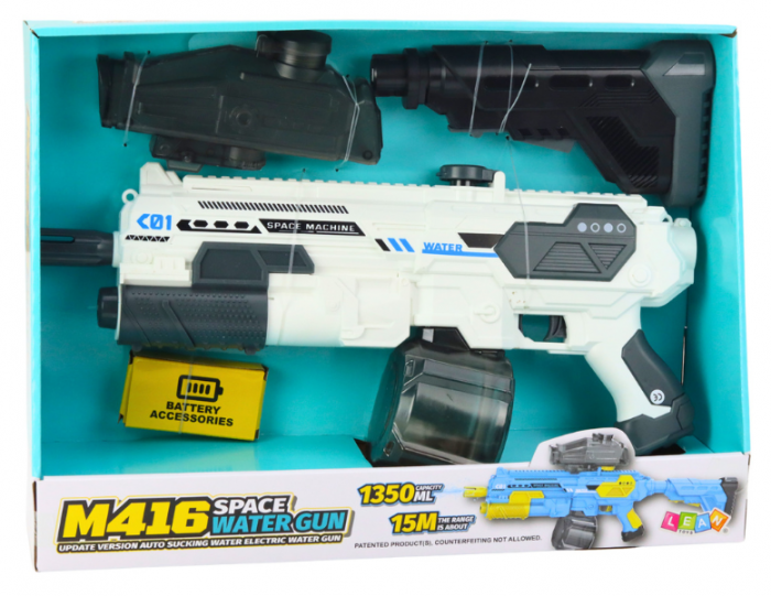 Pistol cu apă electric spațial M16, capacitate 1350 ml [4]