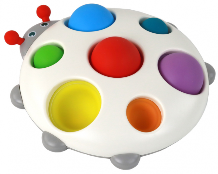 Placă din Silicon Pop It Educativ Buburuza Colorată [2]