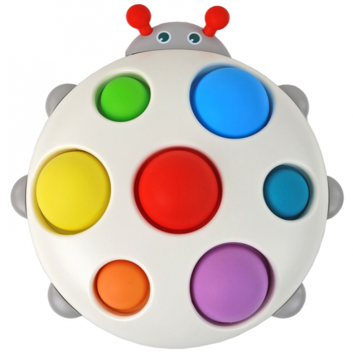 Placă din Silicon Pop It Educativ Buburuza Colorată [3]