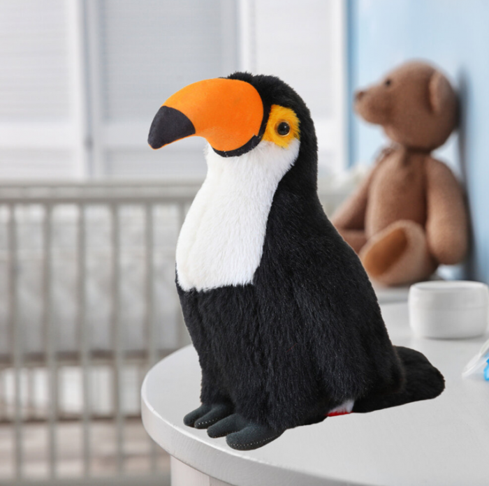 Plus Mascotă Toucan Drăgălaș Alb și Negru – 30 cm [4]