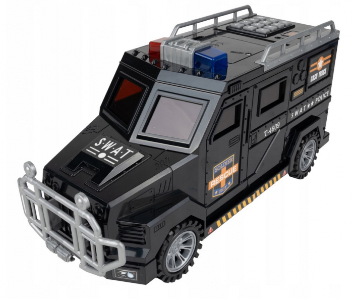 Pușculiță Mașină Poliție SWAT – Safe Car cu Cod PIN [5]