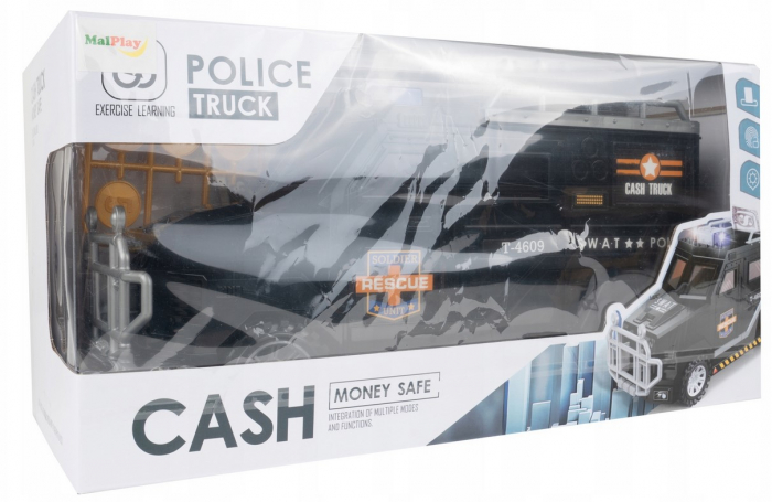 Pușculiță Mașină Poliție SWAT – Safe Car cu Cod PIN [6]