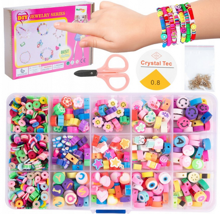 Set 1000 de Mărgele Colorate – DIY Creativ [2]