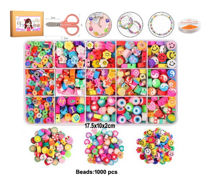 Set 1000 de Mărgele Colorate – DIY Creativ [1]